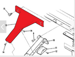 Cessna 150 Interior - Compass Mount Support Cover - 150J, K, L, A150, FA150K, FA150L (1969-1971), 0413475-1