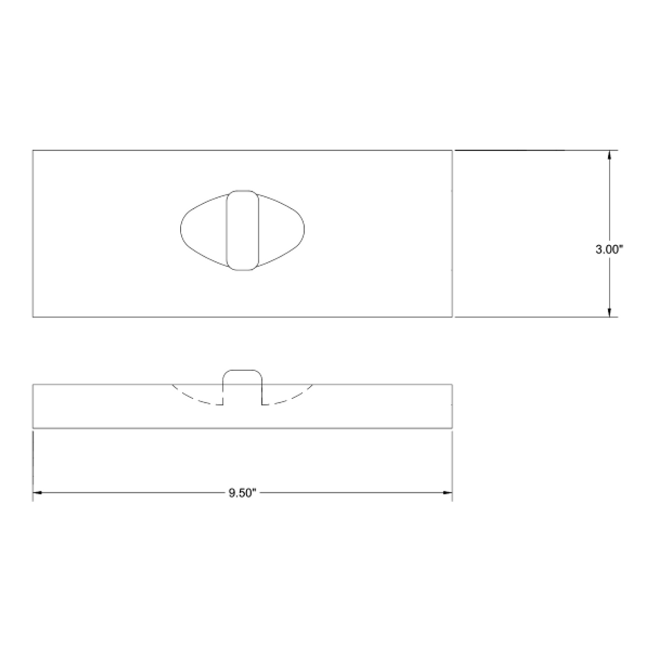 Cessna 172 Interior - Glove Box Door - 172M, 172N, 172P (1976 - 1981). 0513085 - 17 - 21B