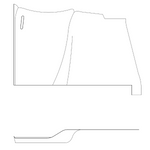 Cessna 182 lower trim panel LH 31-P2215022-9-21B. Premier Aviations