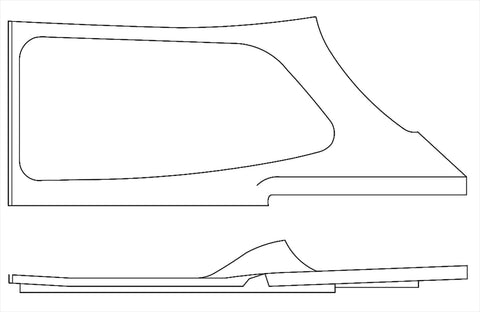 Cessna 172 side window trim right rear 28-P0514012-2-21B. Premier Aviations