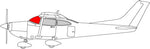 Cessna 182 windshield 31-338-18C. Stene Aviations