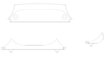Cessna 150 - Baggage Compartment Panel Upper AFT - 150G, H, J (1967 - 1970), 0400129 - 58 - 21B