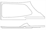 CESSNA 172 INTERIOR - SIDE WINDOW TRIM - RIGHT (1969 to 1970) 172K - 0514012 - 2 - 21B
