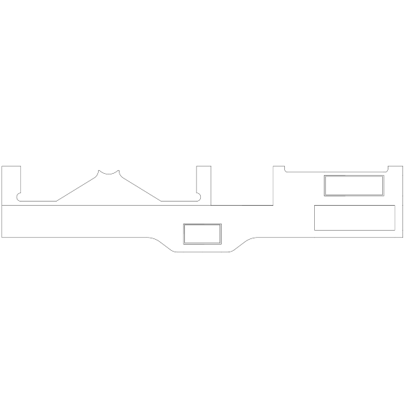 Cessna 172 Interior - Stationary Panel Cover Lower - 172E (1964), 0513319 - 8 - 21B