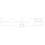 Cessna 172 Interior - Stationary Panel Cover Lower - 172E (1964), 0513319 - 8 - 21B