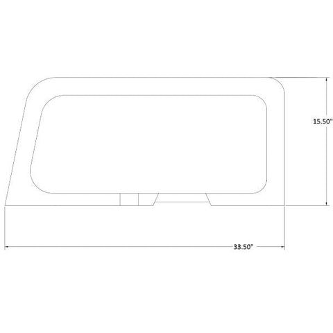 Cessna 182 Interior - Door Window Moulding RH - 182M (1969) 0715008 - 4 - 21B