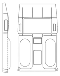 Cessna 182 Interior - Headliner Skylane - 182P, Q (1972 - 1977), 0714002 - 7 - 21B