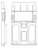 Cessna 182 Interior - Headliner Skylane - 182P, Q (1972 - 1977), 0714002 - 7 - 21B