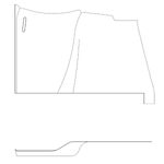 Cessna 182 Interior - Lower Trim Panel LH - 182R, T182, R182, TR182, FR182 (1981 - 1986), 2215022 - 9 - 21B