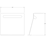 Cessna 182 Interior - Map Compartment Door Assembly - 182, 206 (182: 1972 - 1976), 0713777 - 3 - 21B