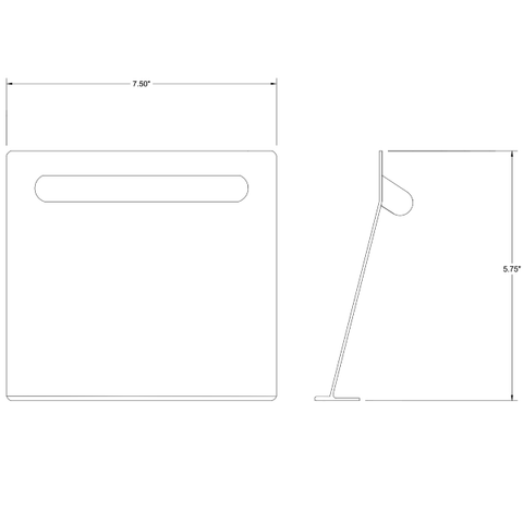 Cessna 182 Interior - Map Compartment Door Assembly - 182, 206 (182: 1972 - 1976), 0713777 - 3 - 21B
