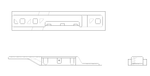 Cessna 182 Interior - Rear Armrest Support Assy LH/RH - 182R, T182, R182, TR182, FR182 (1981 - 1986), 2215027 - 1, 2215027 - 2 - 21B