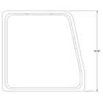 Cessna 182 Interior - Seat Back Trim Assembly LH & RH - 182P, Q, R182, TR182 - 0714023 - 1, 0714023 - 2 - 21B