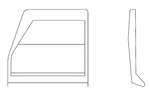 Cessna 182 Interior - Seat Back Trim Skylane Assembly LH & RH - 182L, M (1968 - 1969), 0715004 - 1, 0715004 - 2 - 21B