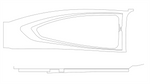 Cessna 182 Interior - Side Window Frame Cover Skylane LH - 182M (1969), 0715009 - 1 - 21B
