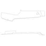 Cessna 182 Interior - Upper Trim Panel RH - 182R, T182, R182, TR182, FR182 (1981 - 1986), 2215022 - 12 - 21B