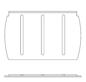 Cessna 182 Skylane Aft Wall Panel 182G, H, J, K, L, M, N - 0700702 - 10 - 21B