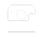 Cessna 210 Interior - Centurion Escutcheon - LH & RH Door Handle - 210M, N, T210M, T210N (1977 - 1984), 0705042 - 3, 0705042 - 4 - 21B