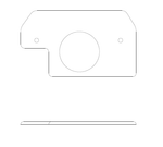Cessna 210 Interior - Centurion Escutcheon - LH & RH Door Handle - 210M, N, T210M, T210N (1977 - 1984), 0705042 - 3, 0705042 - 4 - 21B